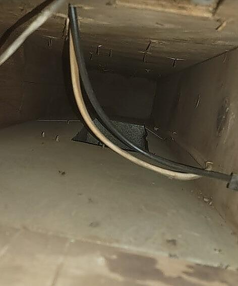 Picture 2: the same air duct after it had been cleaned. Showing why it is important to have your air ducts cleaned. 